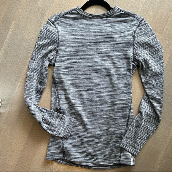 RBX Cross-training Long-sleeve Compression Shirt Size Small Space Dye Grey GUC - Picture 2 of 7